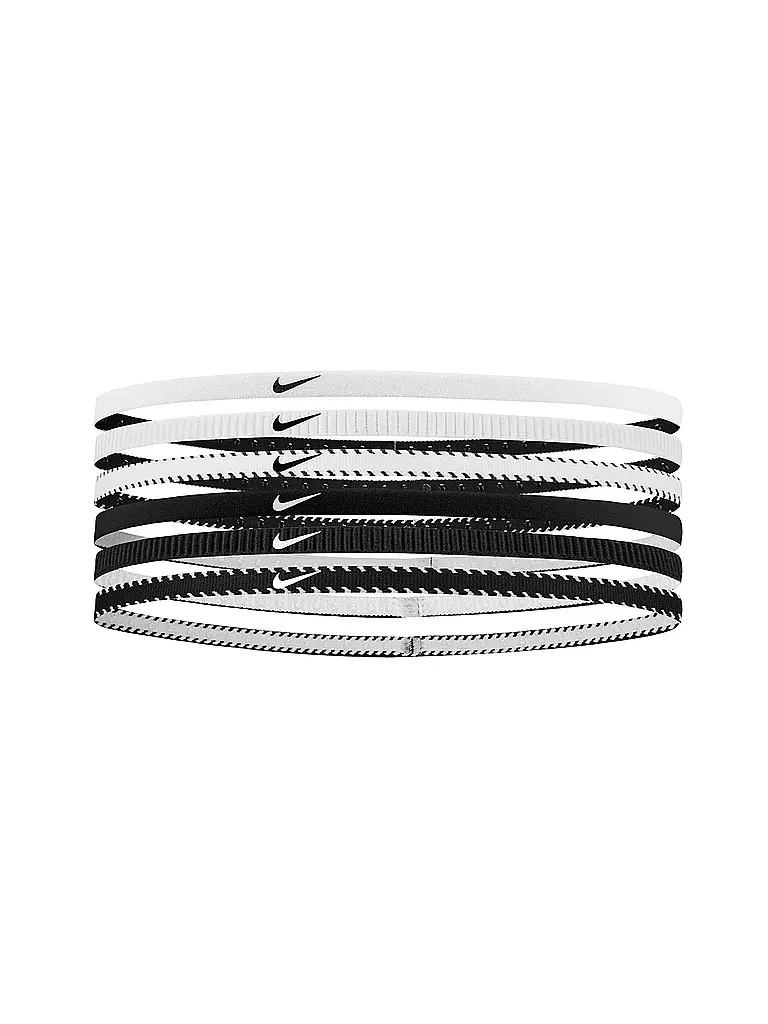 NIKE | Fasce per capelli da donna Flex Classic Slim, confezione da 6 | Bianco