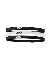NIKE | Fasce per capelli elastiche da donna, confezione da 3 | Nero