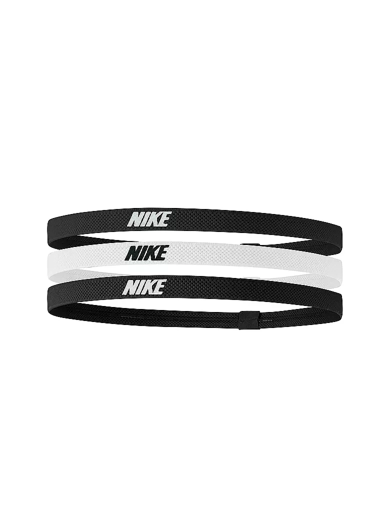 NIKE | Fasce per capelli elastiche da donna, confezione da 3 | Nero