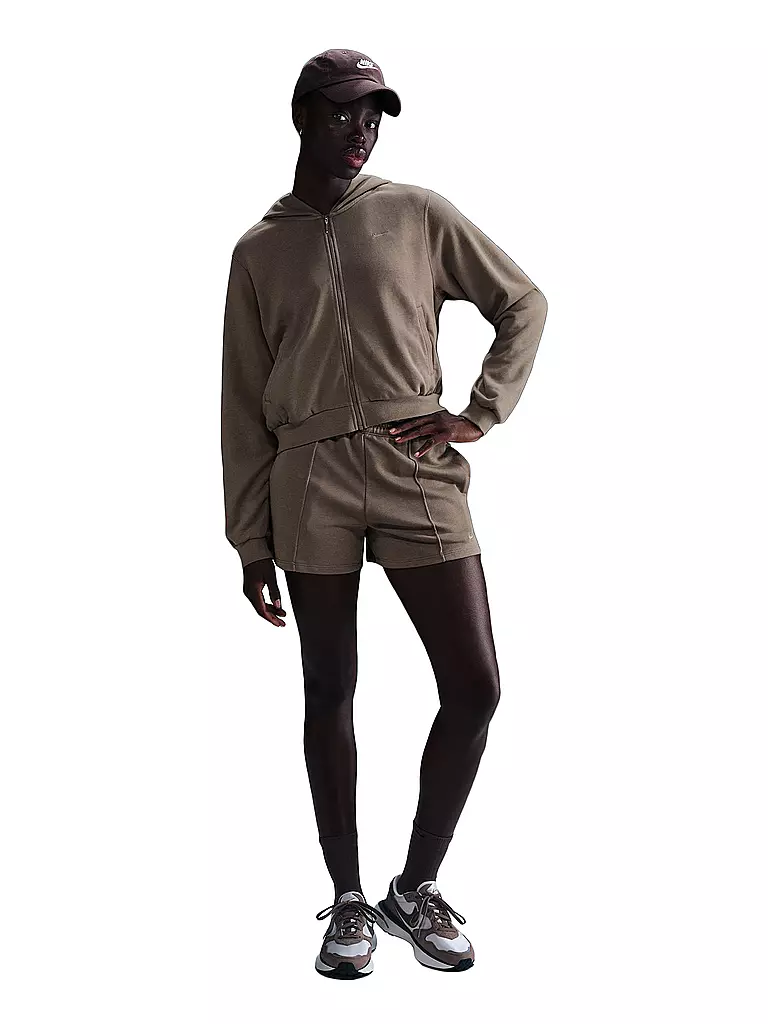 NIKE | Felpa con cappuccio da donna Sportswear Chill Terry | Marrone