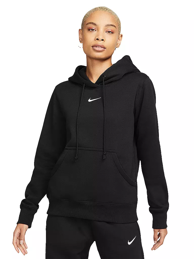 NIKE | Felpa con cappuccio da donna Sportswear Phoenix Fleece | Nero