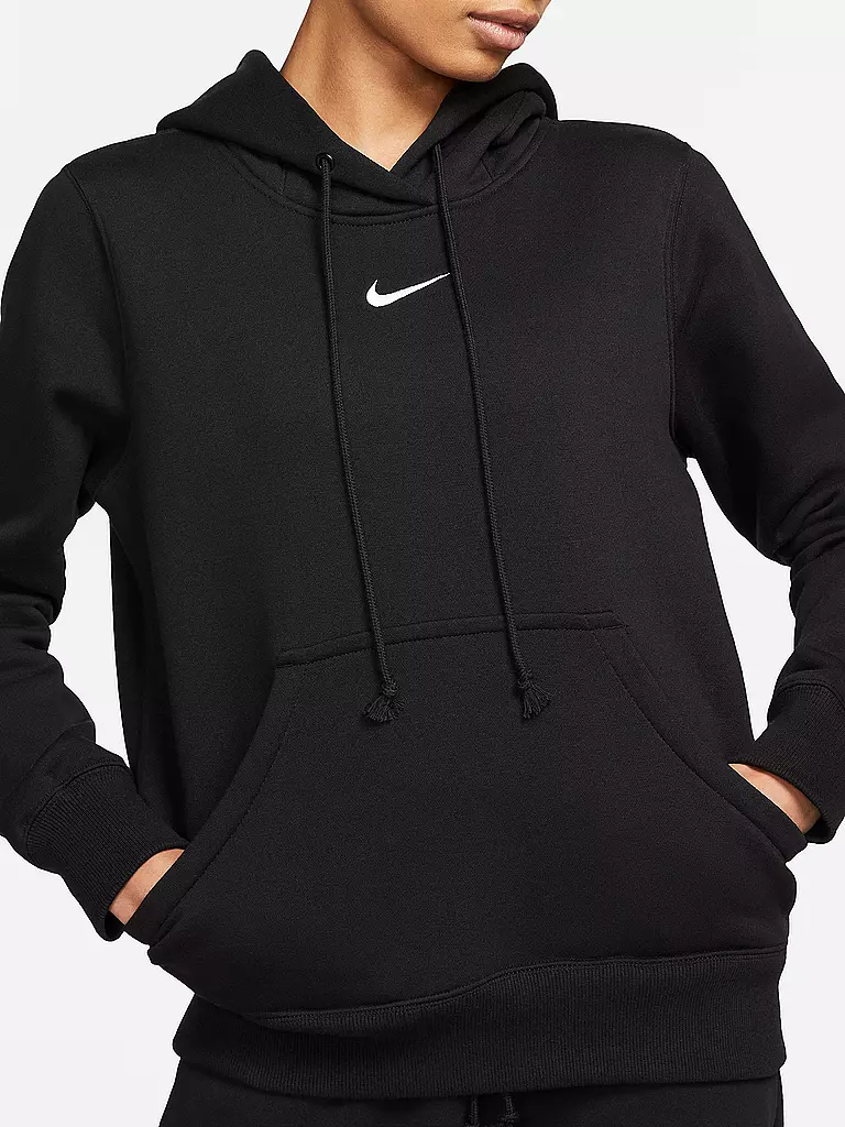 NIKE | Felpa con cappuccio da donna Sportswear Phoenix Fleece | Nero