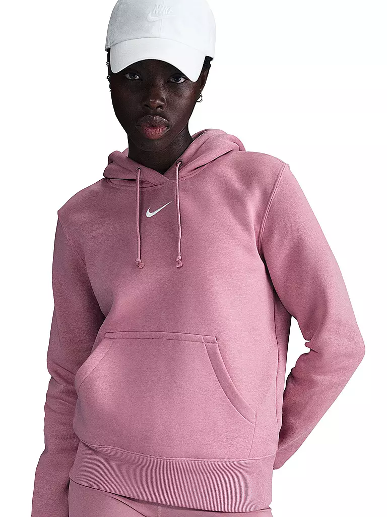 NIKE | Felpa con cappuccio da fitness da donna Sportswear Phoenix Fleece | Rosa