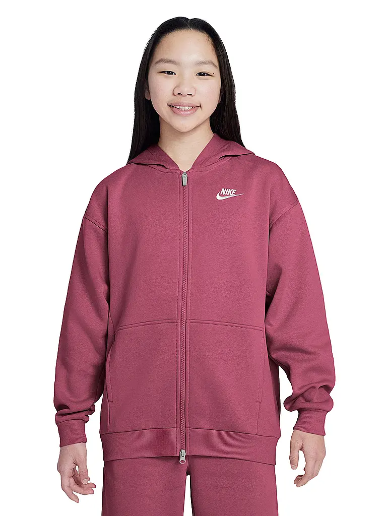 NIKE | Felpa con cappuccio da ragazza Sportswear Club Fleece | Bacca