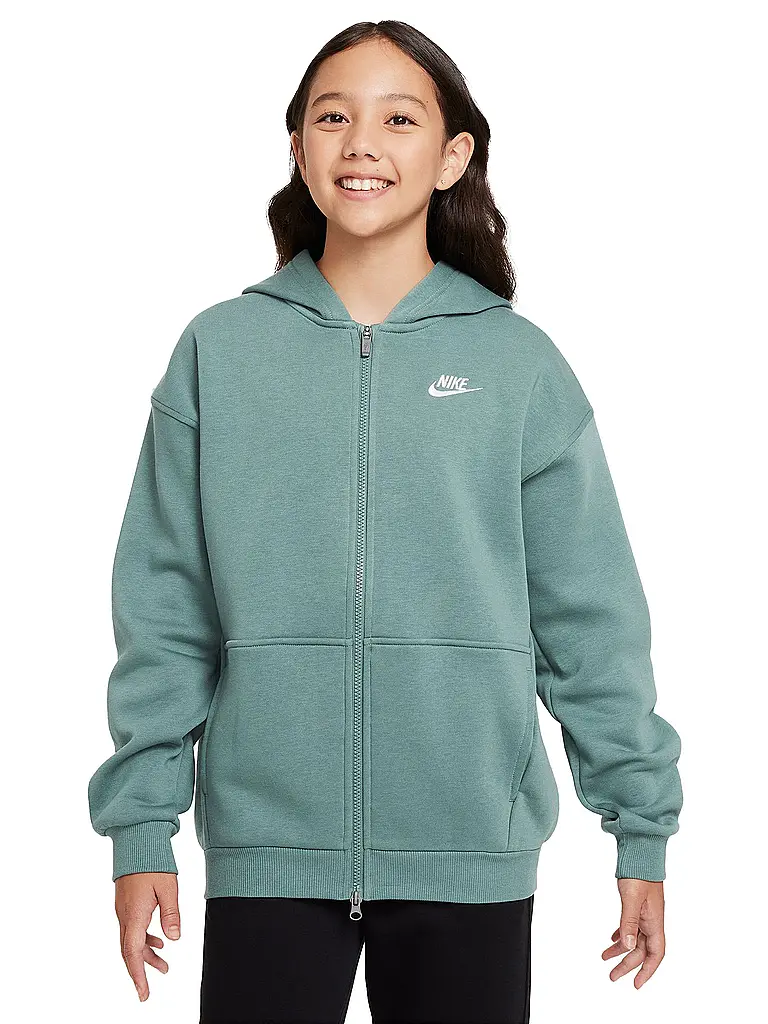NIKE | Felpa con cappuccio da ragazza Sportswear Club Fleece | Petrolio