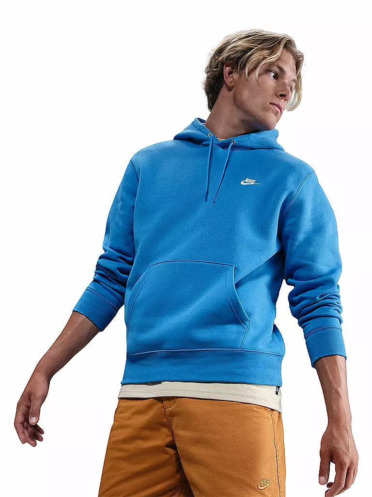 NIKE | Felpa con cappuccio da uomo Club Fleece | Blu