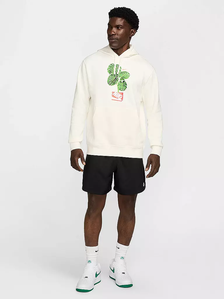 NIKE | Felpa con cappuccio da uomo NSW Club Print | Crema