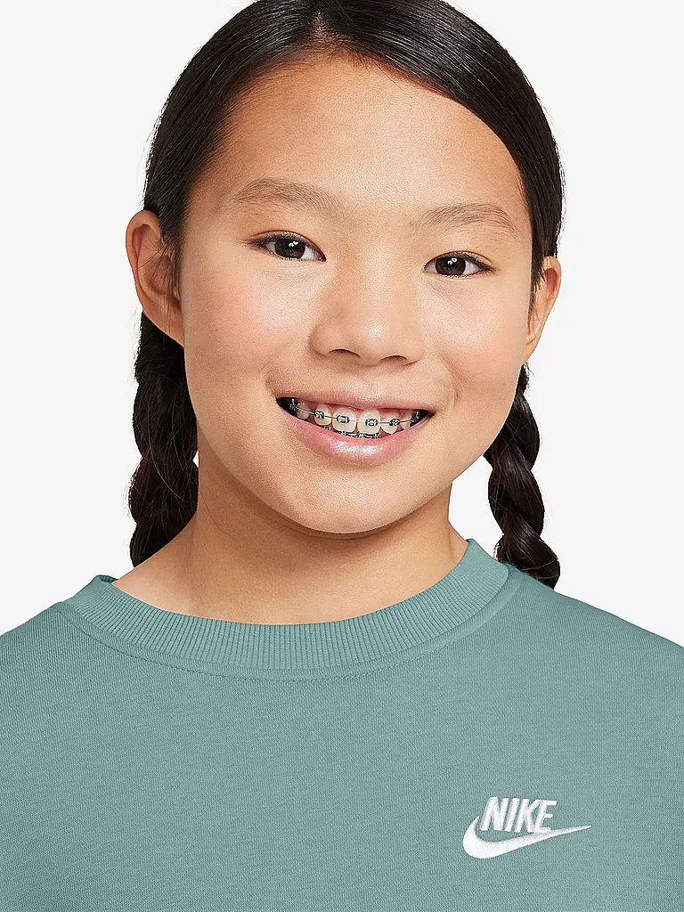 NIKE | Felpa da ragazza Sportswear Club Fleece | Petrolio