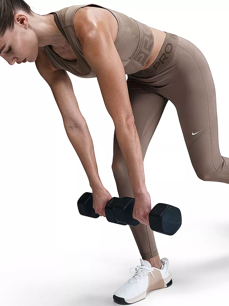 NIKE | Fitnesstight da donna NP DF GG Mesh | Marrone