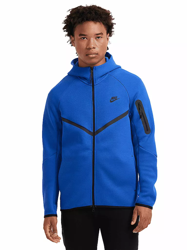 NIKE | Giacca da uomo con cappuccio Tech Fleece | Blu