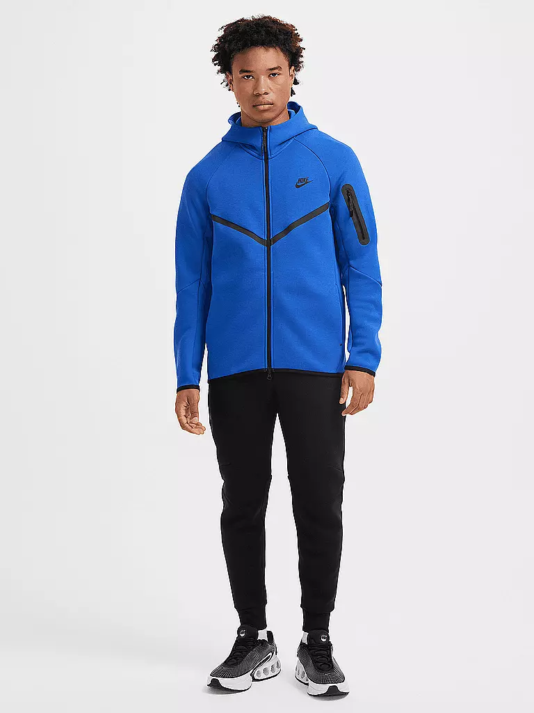 NIKE | Giacca da uomo con cappuccio Tech Fleece | Blu