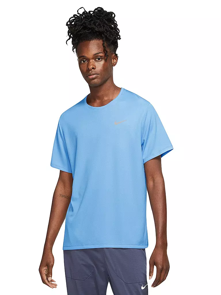 NIKE | Herren Laufshirt Dri-FIT UV Miler | Blu