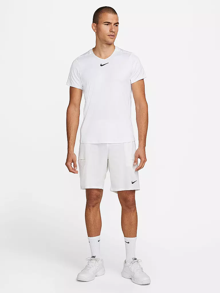 NIKE | Herren Laufshirt NikeCourt Dri-FIT Advantage | Bianco
