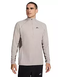 NIKE | Maglia da running da uomo Trail 1/2 Zip | Beige
