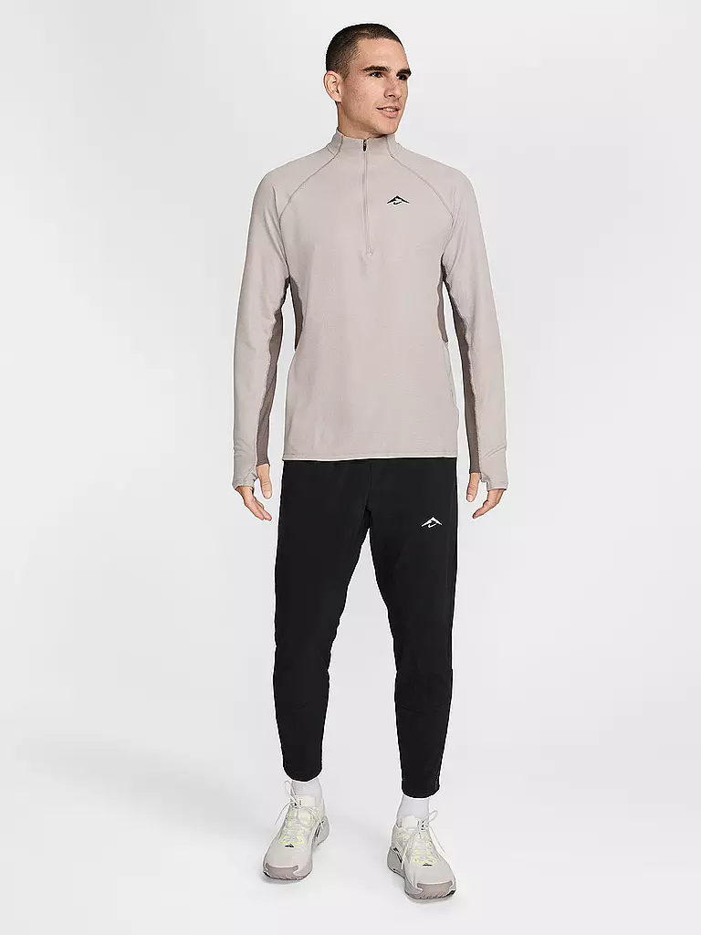 NIKE | Maglia da running da uomo Trail 1/2 Zip | Beige