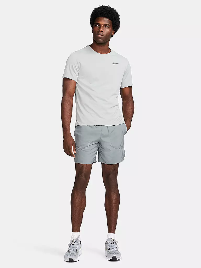 NIKE | Maglietta da running da uomo Dri-FIT UV Miler | Grigio chiaro