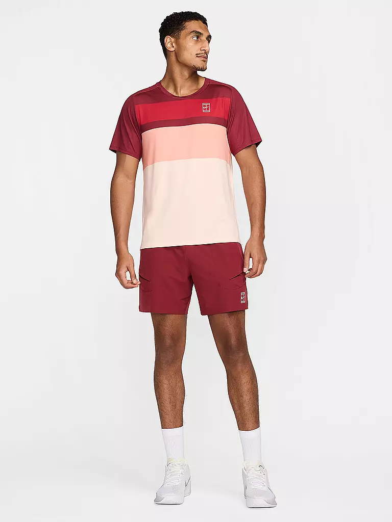 NIKE | Maglietta da tennis da uomo Advantage | Rosso scuro
