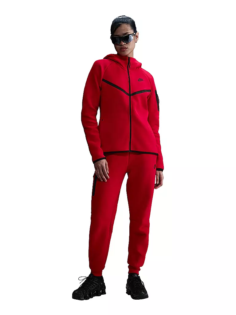 NIKE | Pantaloni da jogging da donna Sportswear Tech Fleece | Rosso