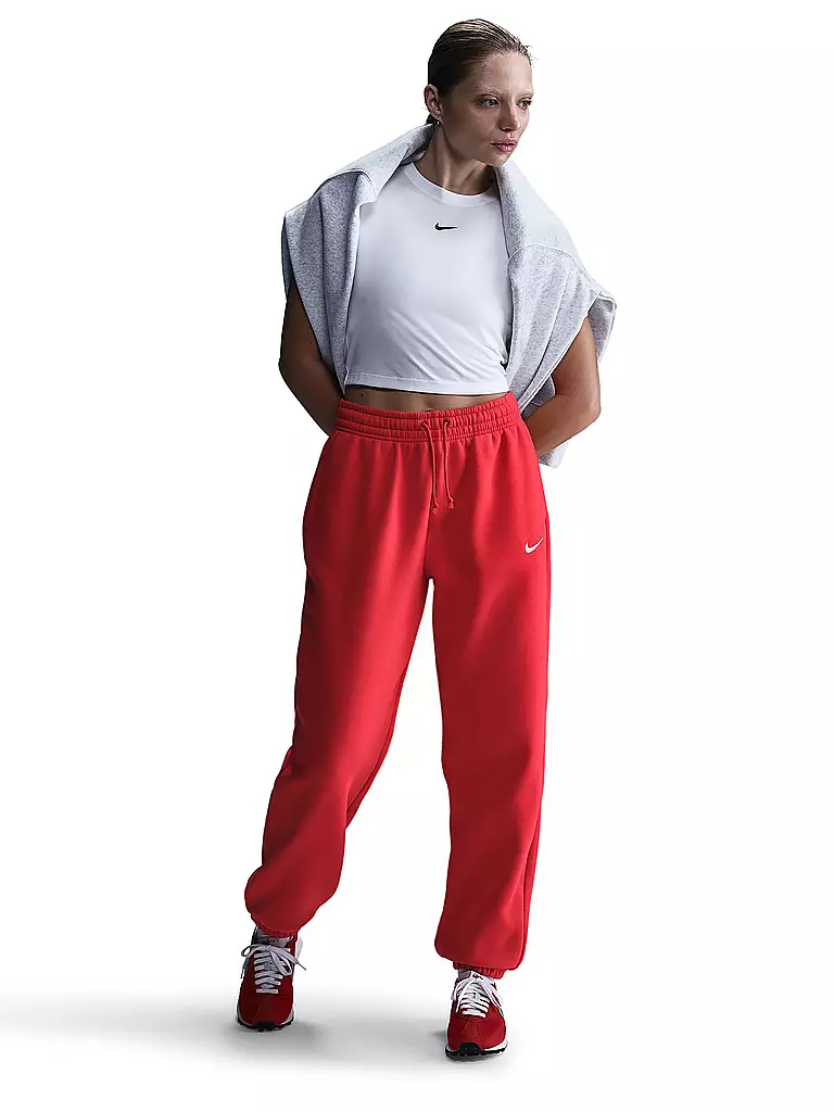 NIKE | Pantaloni da jogging donna NSW Phnx FLC | Rosso