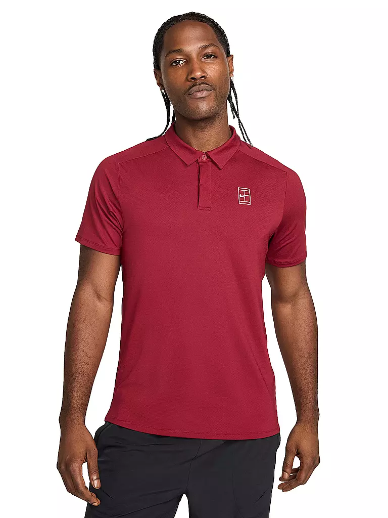 NIKE | Polo da tennis Advantage da uomo | Rosso scuro