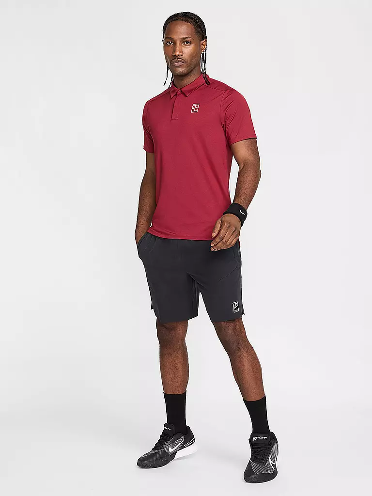NIKE | Polo da tennis Advantage da uomo | Rosso scuro