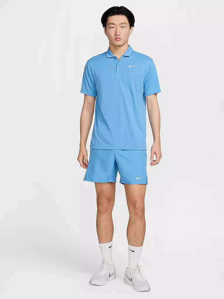 NIKE | Polo da tennis da uomo NikeCourt Dri-FIT | Blu chiaro