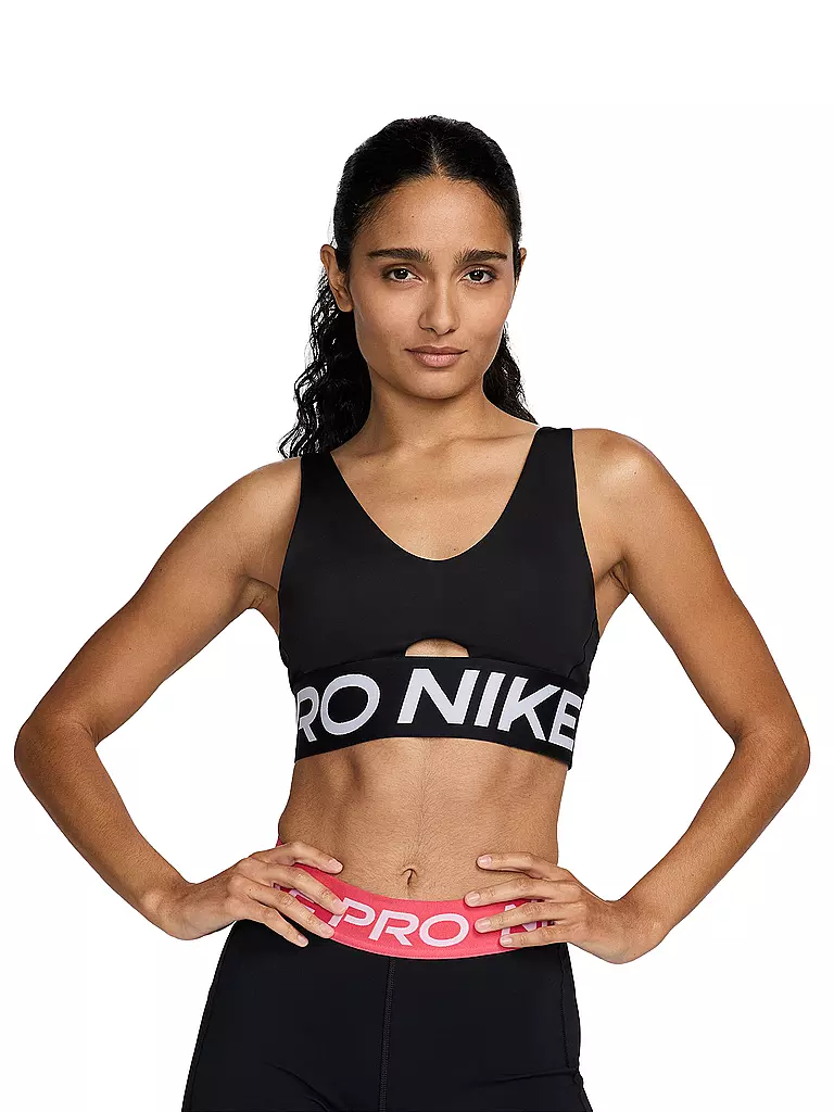 NIKE | Reggiseno sportivo da donna Pro Indy Plunge a sostegno medio | Nero
