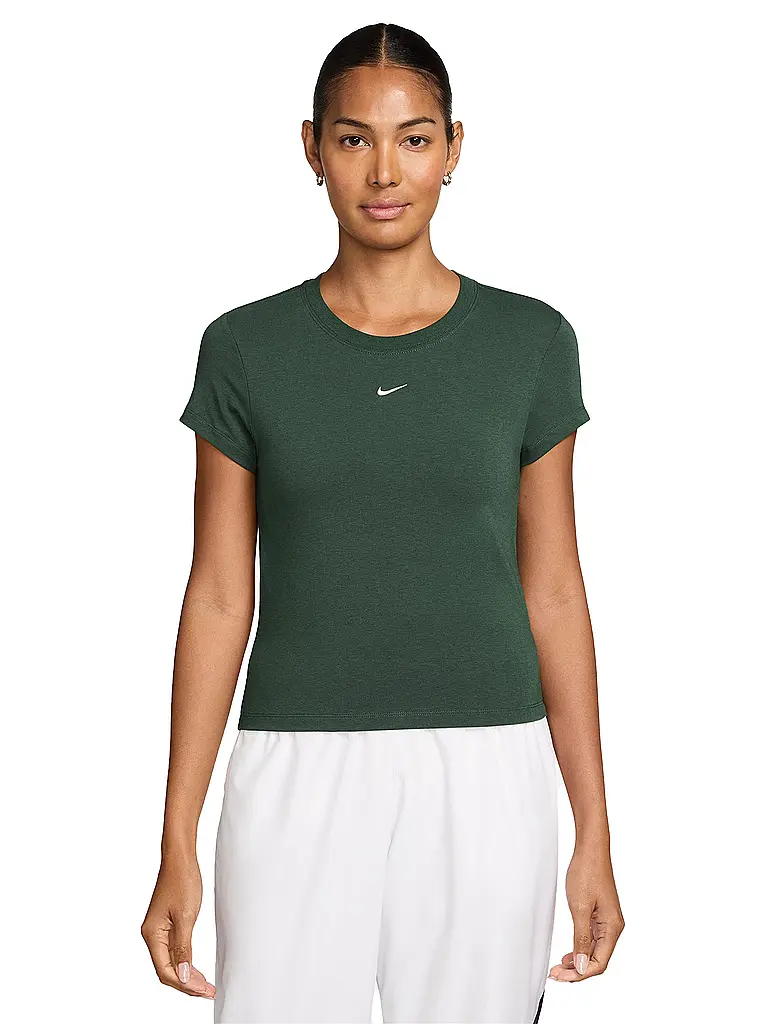 NIKE | T-shirt da donna Sportswear Chill Knit | Verde scuro