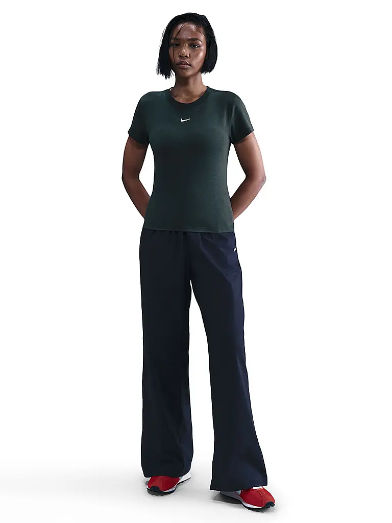 NIKE | T-shirt da donna Sportswear Chill Knit | Verde scuro