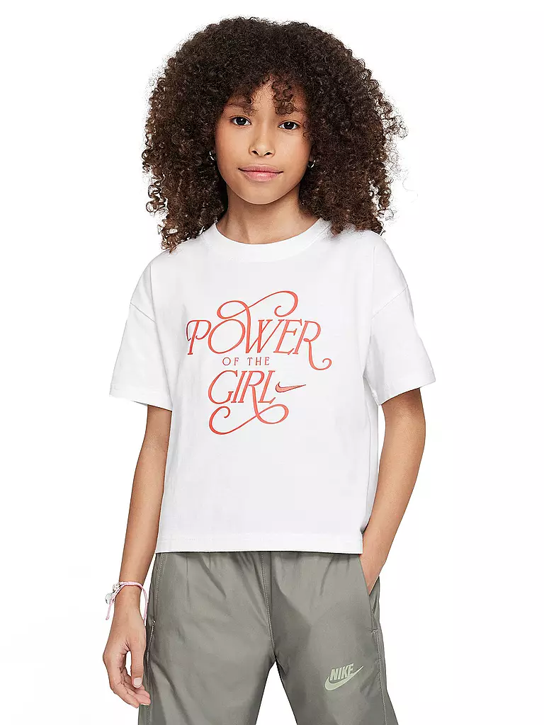 NIKE | T-shirt da ragazza NSW Power | Bianco