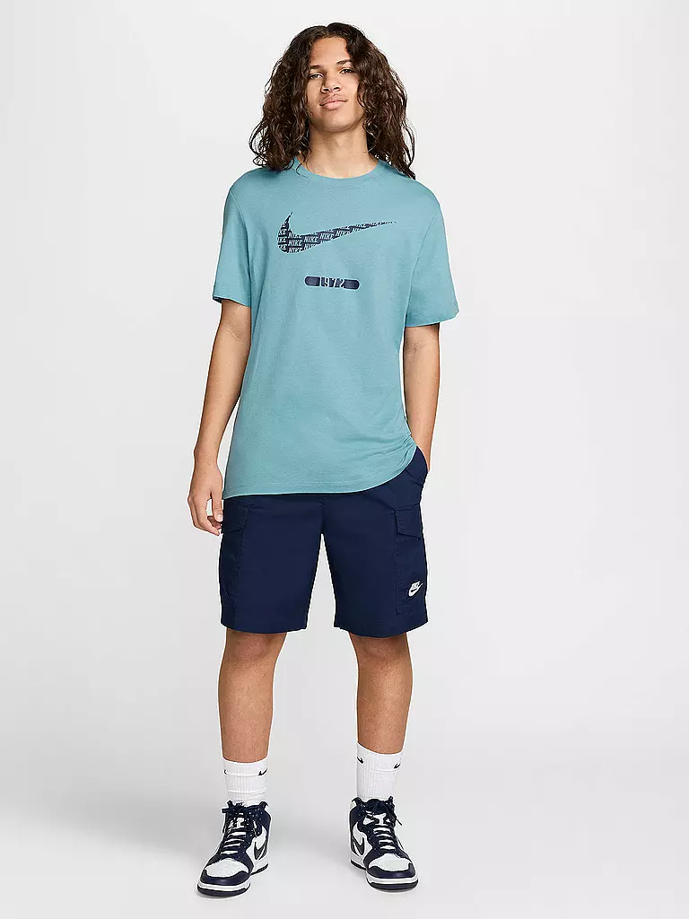 NIKE | T-shirt da uomo NSW Swoosh | Blu chiaro