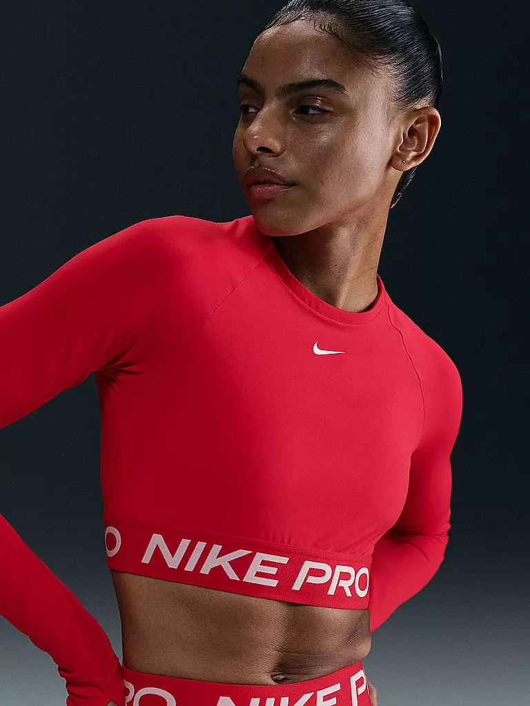NIKE | Top corto da allenamento da donna Nike Pro 365 | Rosso
