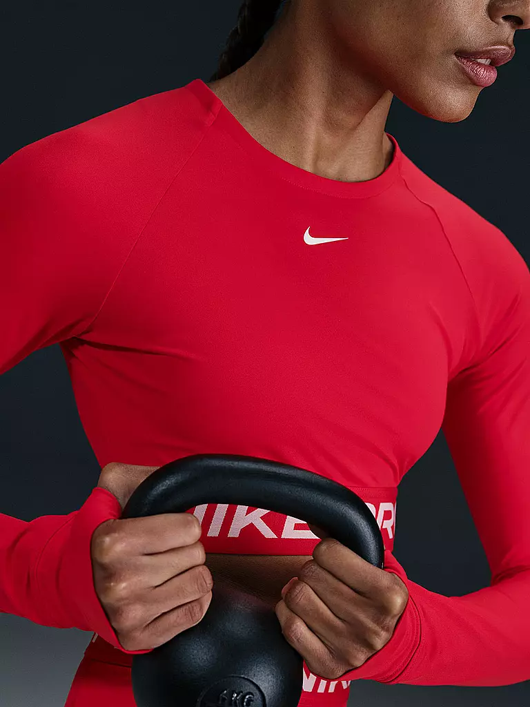 NIKE | Top corto da allenamento da donna Nike Pro 365 | Rosso