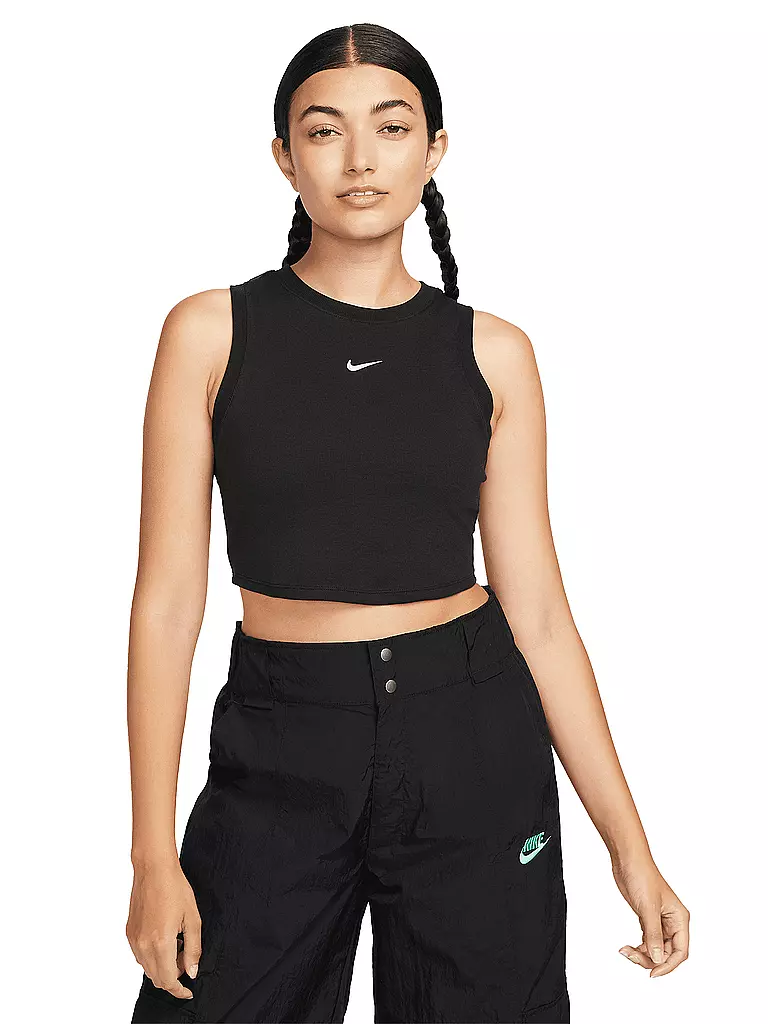 NIKE | Top da donna Sportswear Chill Knit Crop | Nero