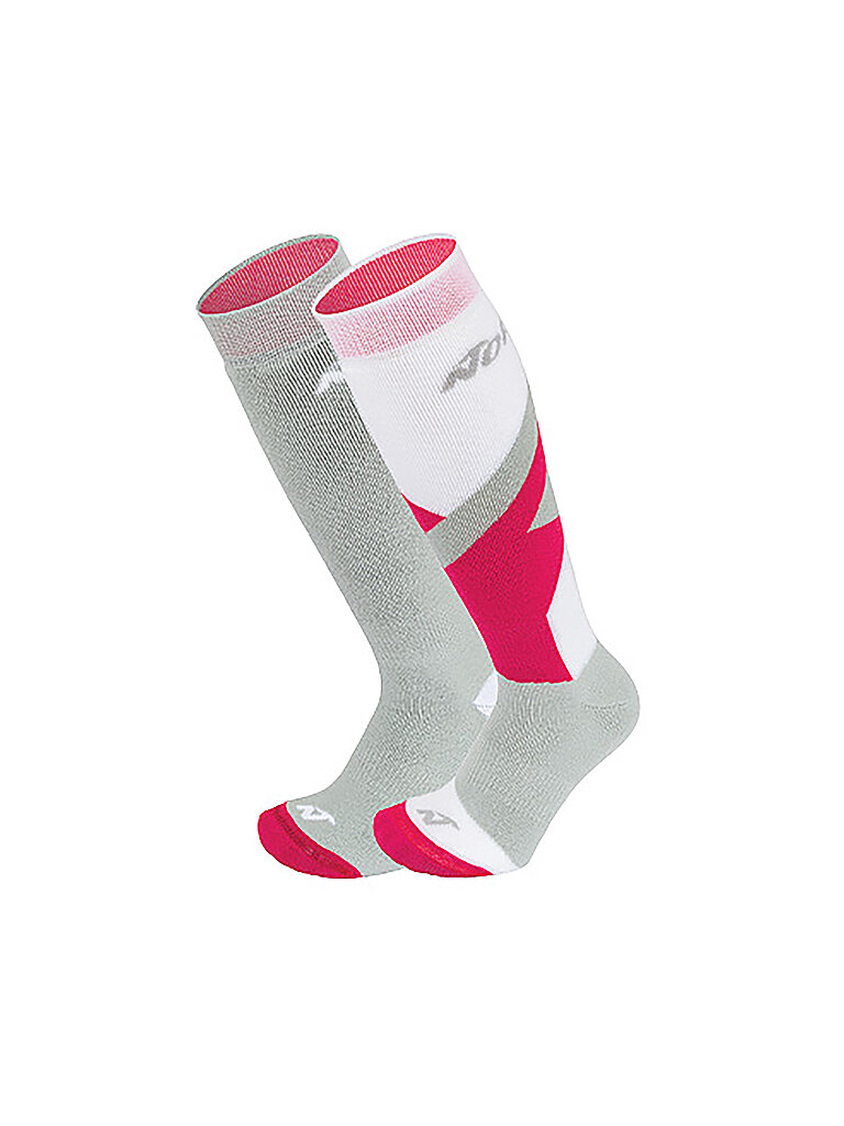 Calze da sci da ragazza Allmountain Junior grigio chiaro 31-34
