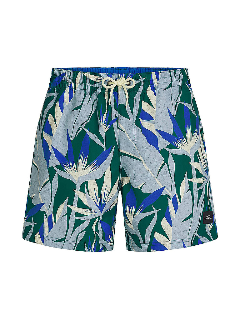 Pantaloncini da spiaggia da uomo con stampa blu S