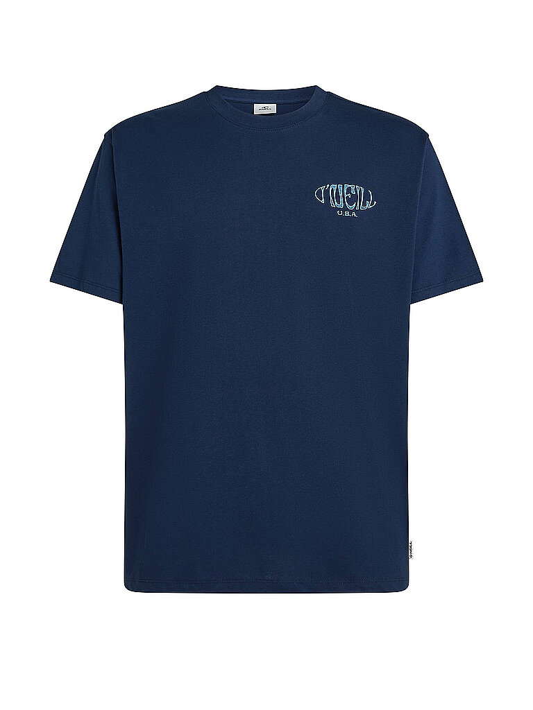 Beachshirt da uomo con logo a riquadro blu XL