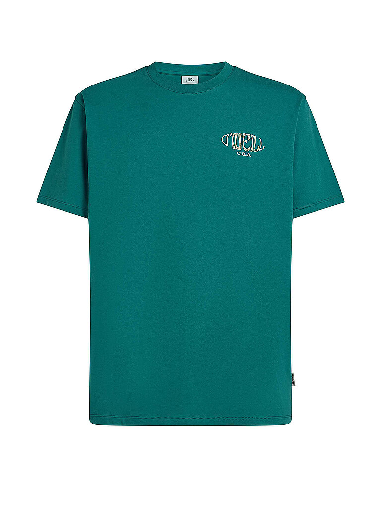 Beachshirt da uomo con logo a riquadro verde scuro XXL