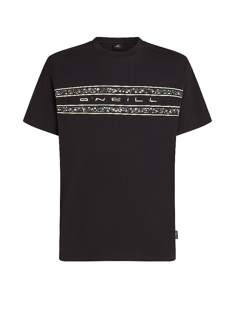 Beachshirt da uomo Flower Stripe nero XL
