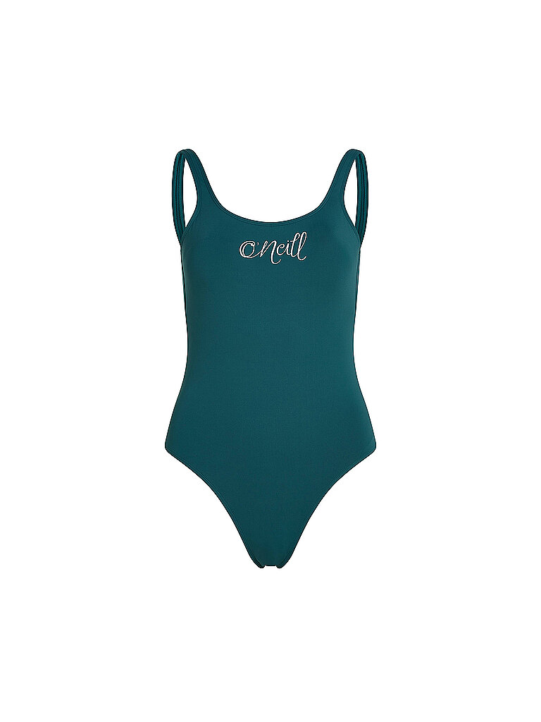 Costume da bagno da donna Script verde scuro 38