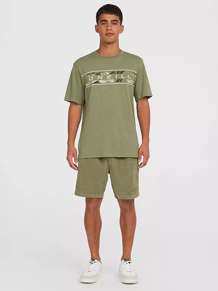O'NEILL | Beachshirt da uomo con grafica frontale | Verde chiaro