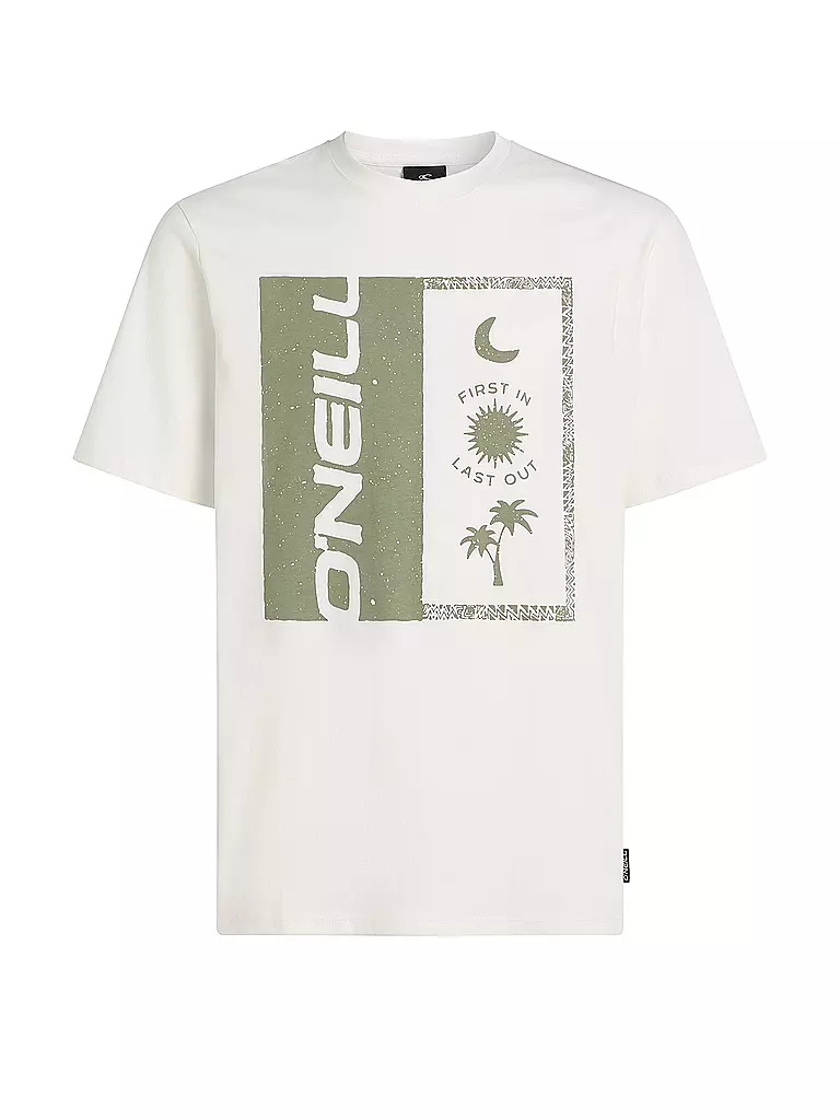 O'NEILL | Beachshirt da uomo con stampa frontale | Bianco