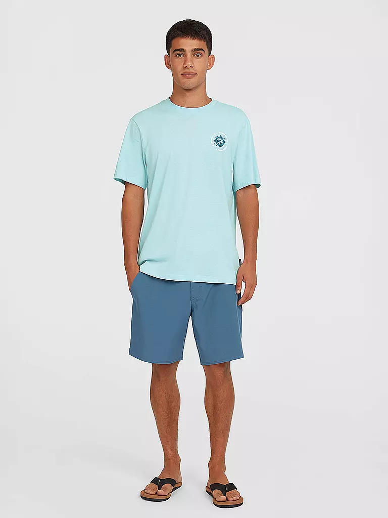 O'NEILL | Beachshirt da uomo con stampa sul petto | Blu chiaro
