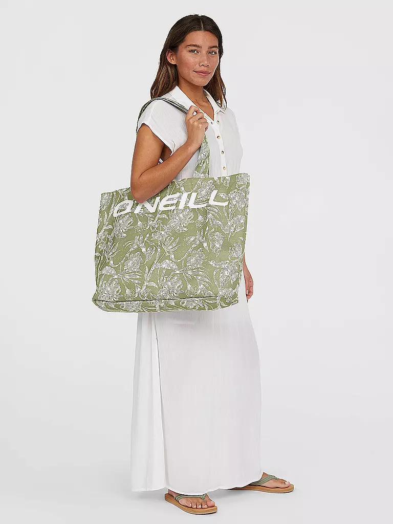 O'NEILL | Borsa da spiaggia Coastal Print Tote | Verde chiaro