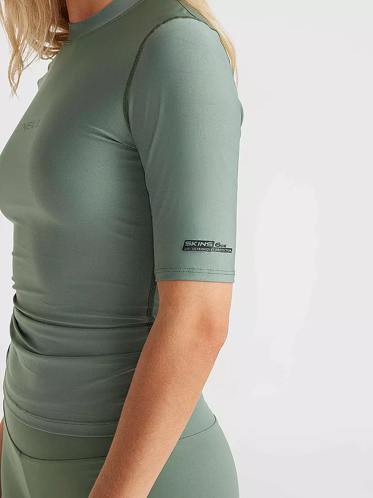 O'NEILL | Damen Lycrashirt Essentials Bidart  | Verde chiaro