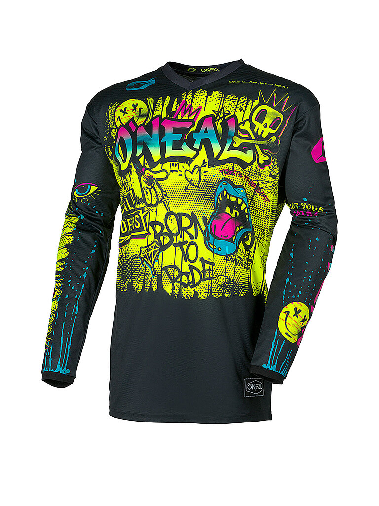 Maglia da ciclismo per bambini Element Rancid nero 152-158