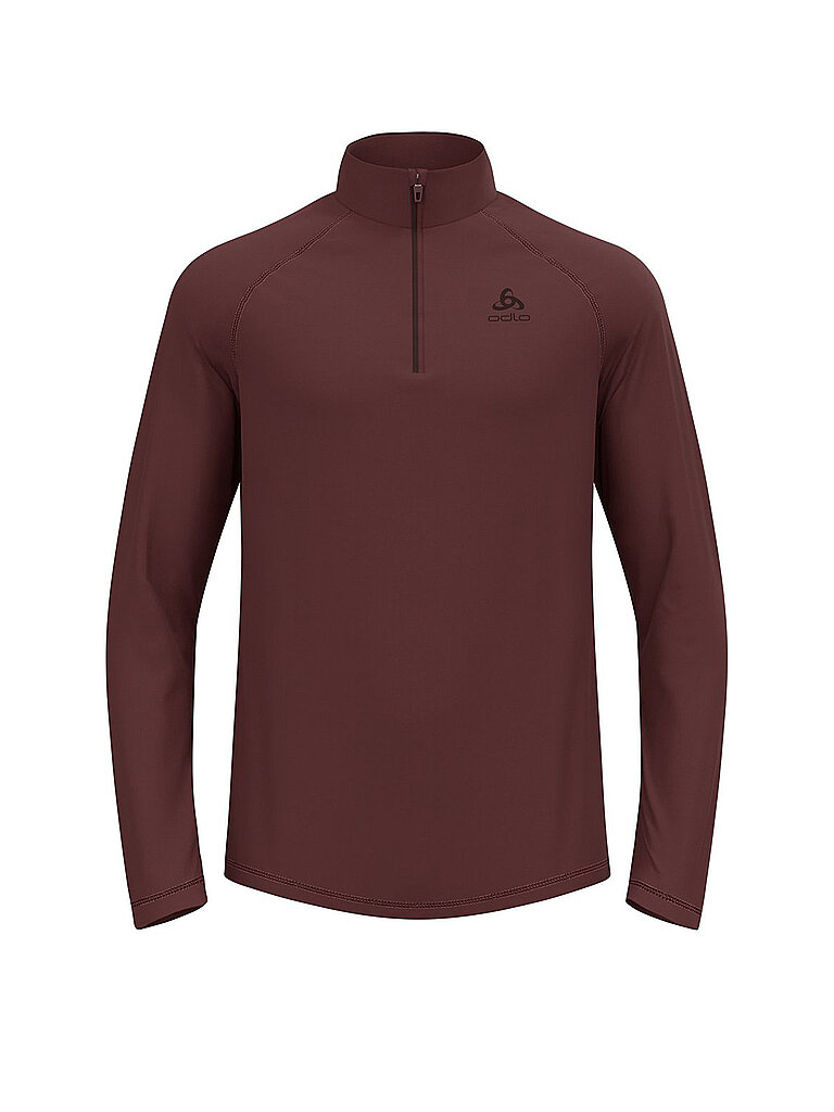 Zipshirt intimo da uomo Besso Mid Layer marrone S