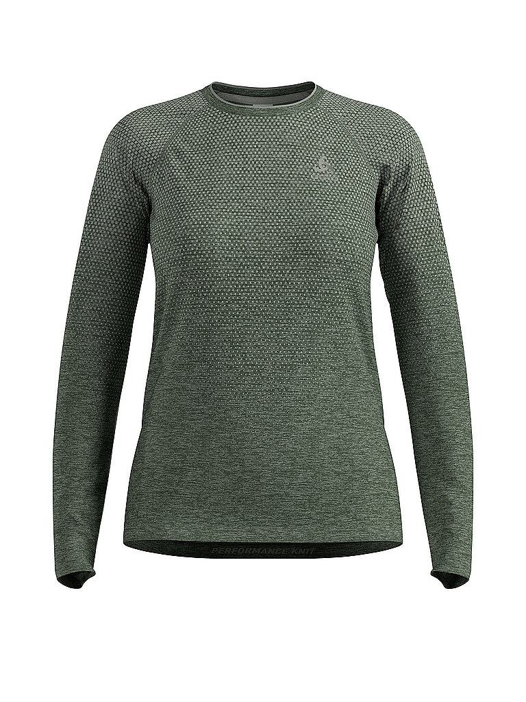Maglia da running da donna Essentials Seamless oliva M