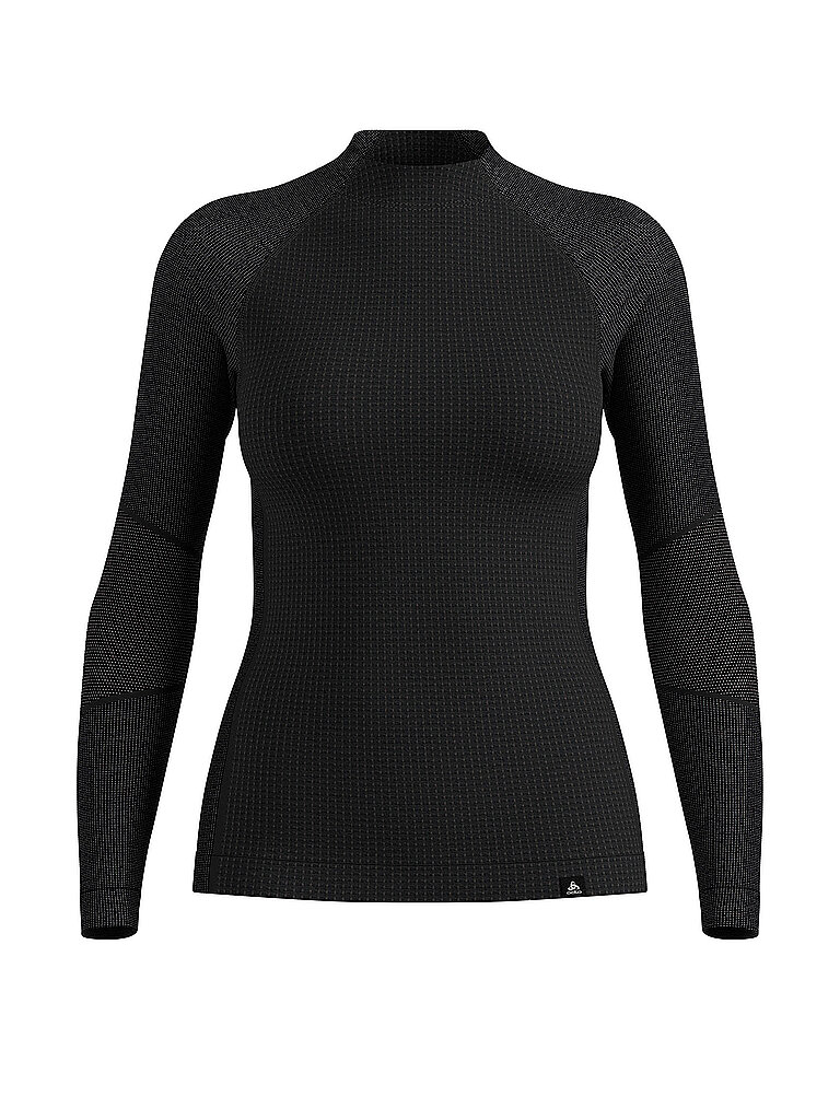 Maglia intima da donna Natural Merino 260 con mezza zip nero S