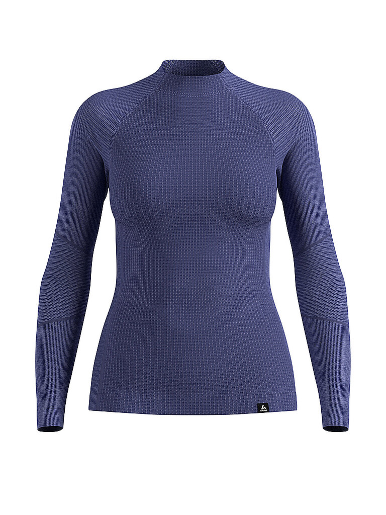 Maglia intima da donna Natural Merino 260 1/2 Zip blu XS